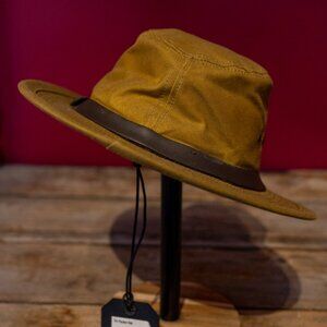 Filson Tin Cloth Packer Hat, Large, Dark Tan, NWT